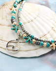 Ocean Theme Double Layer Anklet
