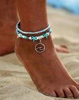 Ocean Theme Double Layer Anklet