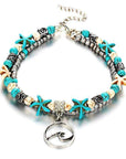 Ocean Theme Double Layer Anklet