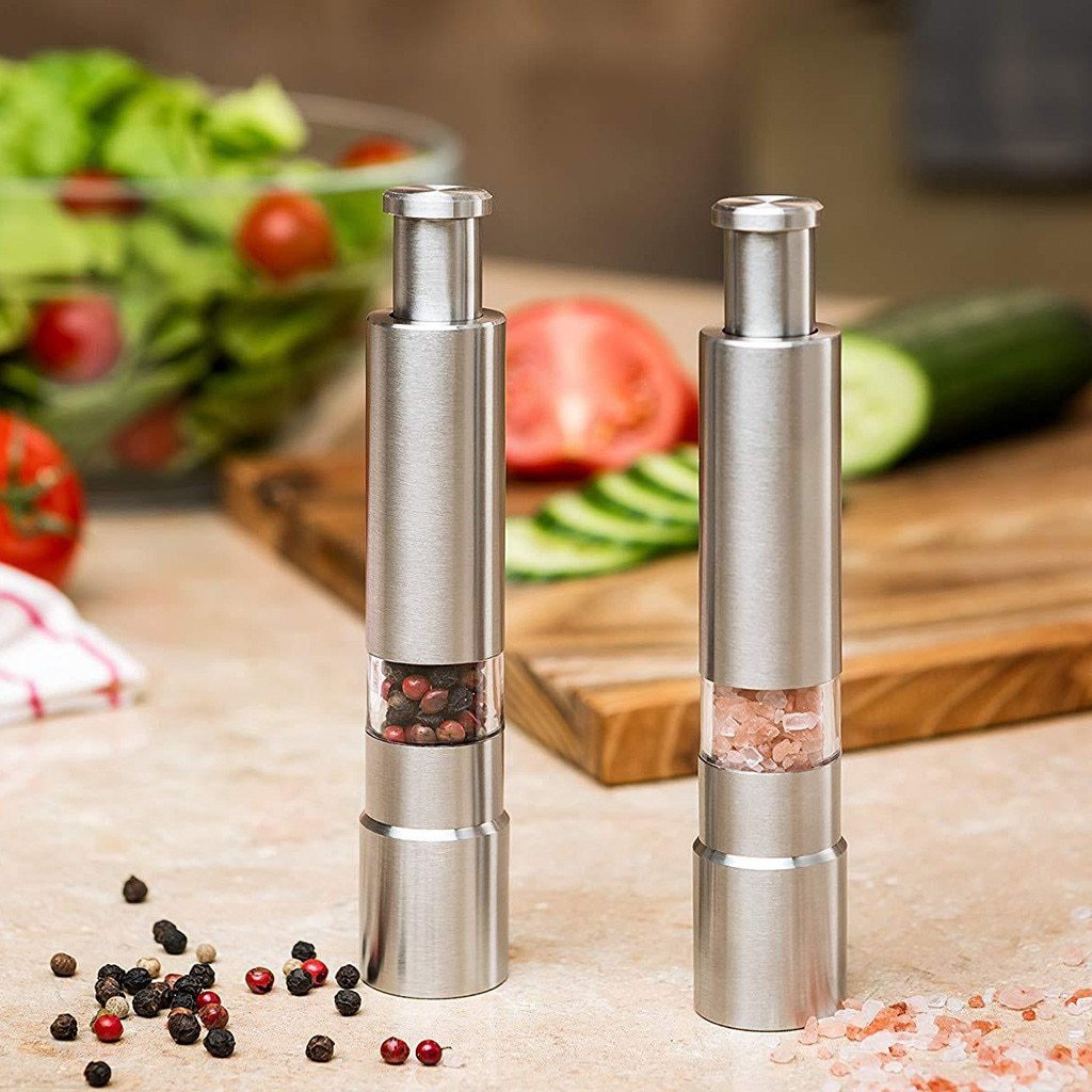 Stainless Steel Salt and Pepper Spice Grinder